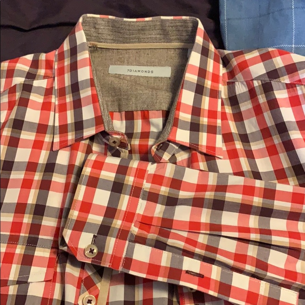 7 Diamonds Long Sleeve Button Down - Picture 6 of 7